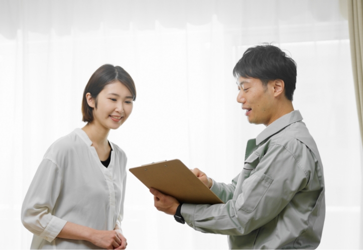 丁寧なアフターフォロー