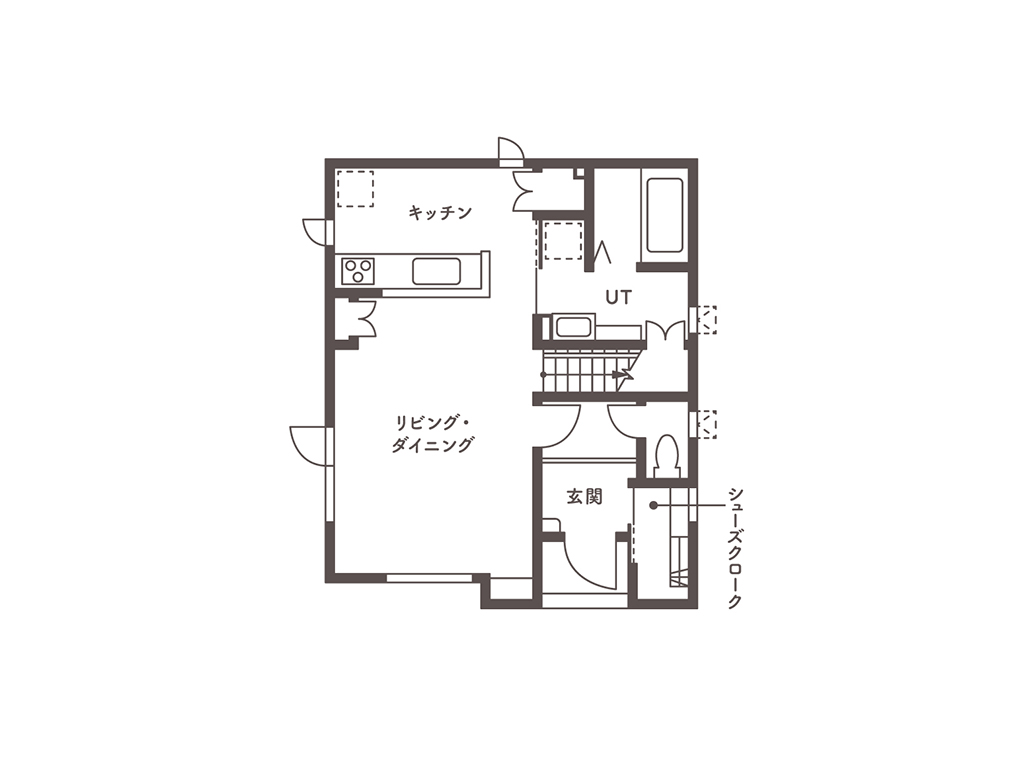 PLAN01　1階平面図