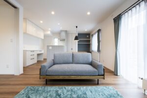 札幌市西区西野6条8丁目(区画1)「販売型モデルハウス」リビングダイニング